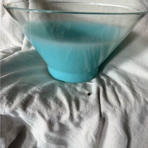 Blue Glass Bowl Blendo Ombre 1969 Bowl